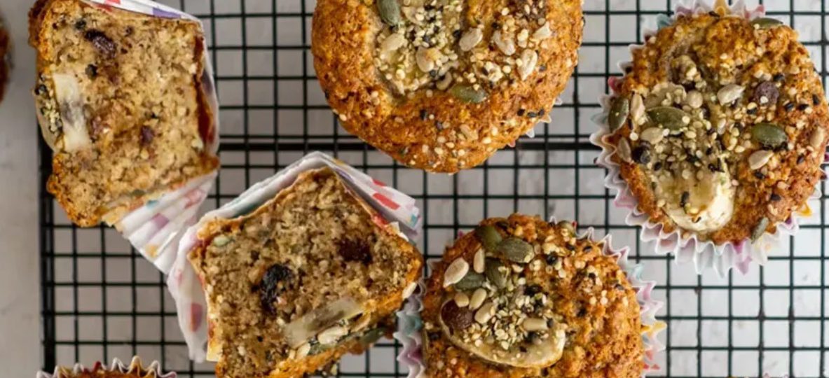 Muffiny z nasionami konopi